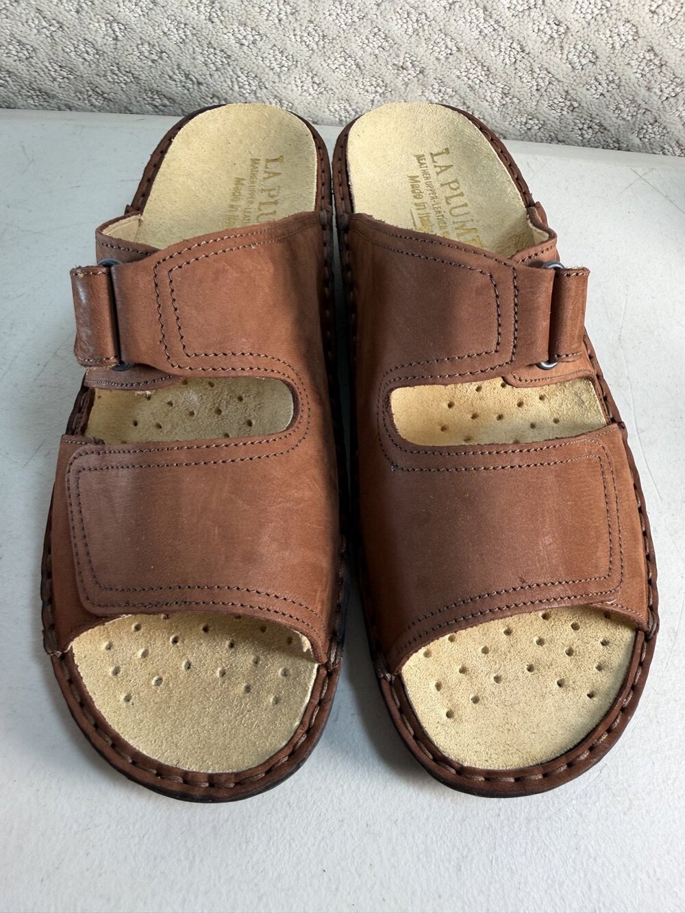 La Plume Brandy Womens Brown Slide Sandals Sandal Size 9.5